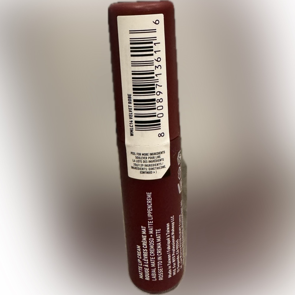 NYX Velvet Matte Lipstick in Rich Maroon - Picture 2 of 2